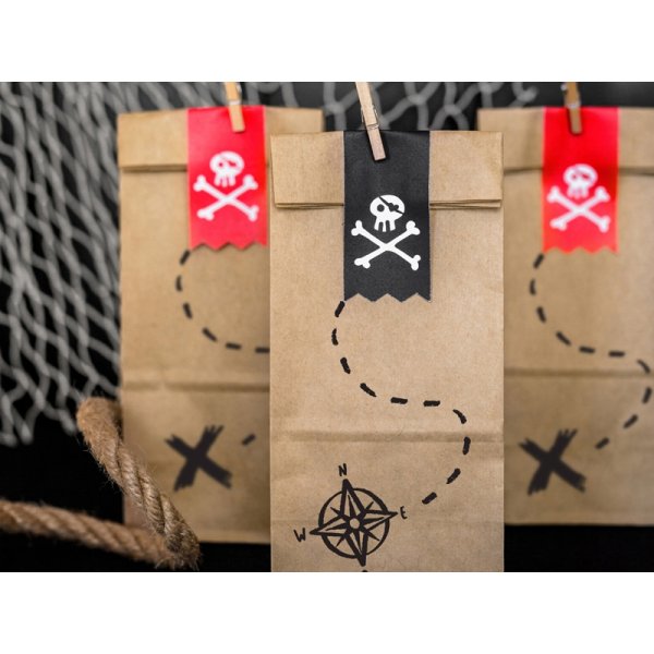 Süßigkeitentüten - Hey Pirate - 6er-Pack