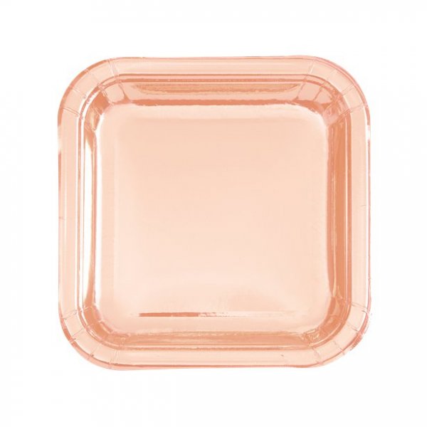 Dessertteller - Quadratisch - Roségold - 8er-Pack Dessertteller - Quadratisch - Roségold - 8er-Pack