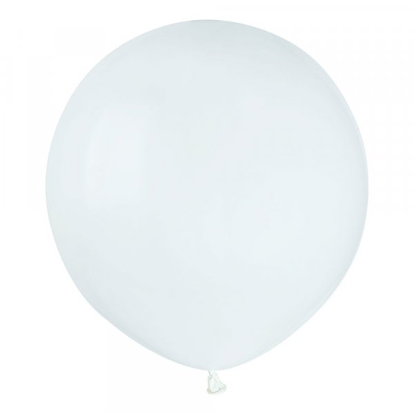 Runde groe Luftballons - Wei - 48 cm - 10er-Pack