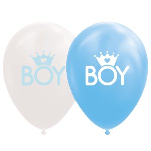 Luftballons - Sohn - Babyblau/Weiß - 30 cm - 8er-Pack Luftballons - Sohn - Babyblau/Weiß - 30 cm - 8er-Pack