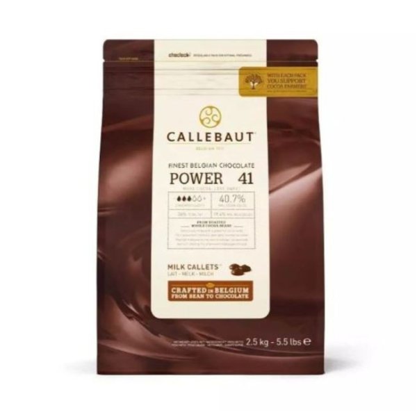 Schokolade - Milchschokolade Power 41 - Callebaut - 2,5 kg Schokolade - Milchschokolade Power 41 - Callebaut - 2,5 kg