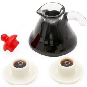 Weihnachtsmannzubeh�r - Kaffeekanne + Tassen