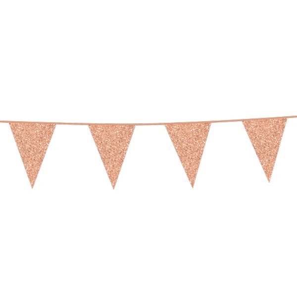 Girlande - Funkelndes Ros�gold - 6 m