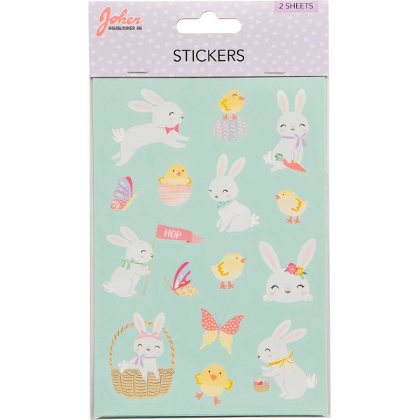 Aufkleber fr Osterkarten - 2 Bgen