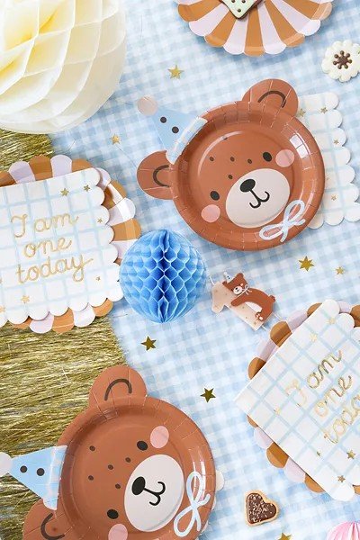 Pappteller - Teddybär - 6er-Pack Pappteller - Teddybär - 6er-Pack