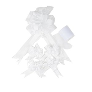 Hochzeitsauto-Dekoration - Weiß - 6 Stück Hochzeitsauto-Dekoration - Weiß - 6 Stück