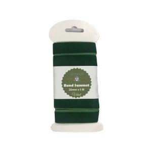 Samtband - Grün - 20 mm - 5 m Samtband - Grün - 20 mm - 5 m