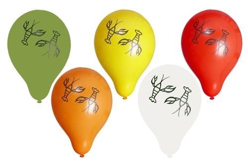 Luftballons - Bunt mit Krebsmotiven - 10er-Packung Luftballons - Bunt mit Krebsmotiven - 10er-Packung