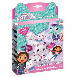 Set mit Strasssteinen - Gabby's Dollhouse - Diamantmalerei