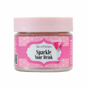 Getränkeglitzer - Verleihe deinem Getränk Glanz - Rosa - SweetKitchen - 10 g Getränkeglitzer - Verleihe deinem Getränk Glanz - Rosa - SweetKitchen - 10 g