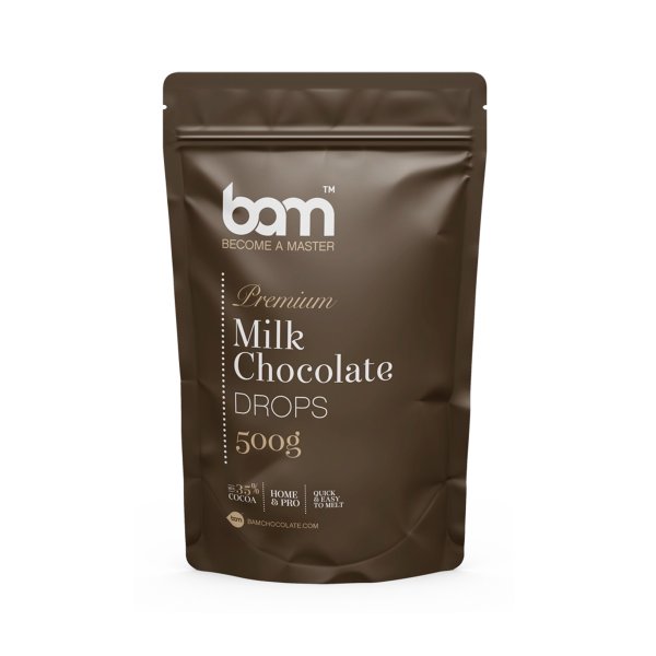 Schokoladenknöpfe - Vollmilchschokolade - BAM - 500 g Schokoladenknöpfe - Vollmilchschokolade - BAM - 500 g