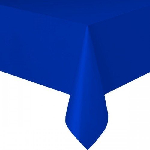 Tischdecke - Kunststoff - Blau - ca. 1,4 x 2,7 m Tischdecke - Kunststoff - Blau - ca. 1,4 x 2,7 m