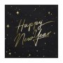 Servietten - Frohes Neues Jahr - Schwarz/Gold - 20er-Pack
