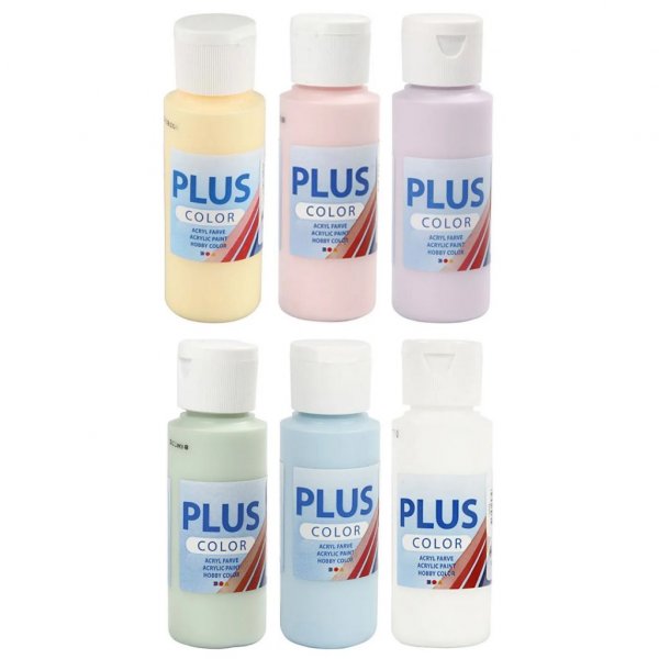 Hobbyfarbe - 6er-Pack - Pastell