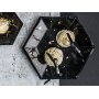 Dessertteller - Sparkle - Schwarz/Gold - 6er-Pack