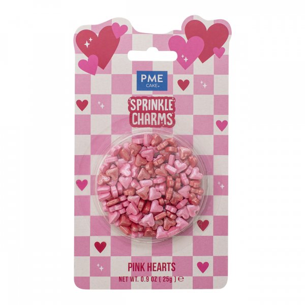 Streusel - Herzen - Rosa/Rot - PME - 25 g Streusel - Herzen - Rosa/Rot - PME - 25 g
