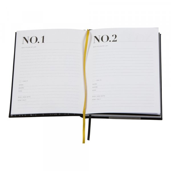 Ausfllbuch - Bucket List - Schwarz