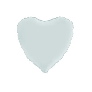 Folienballon - Herz - Satin-Pastellblau - 46 cm Folienballon - Herz - Satin-Pastellblau - 46 cm