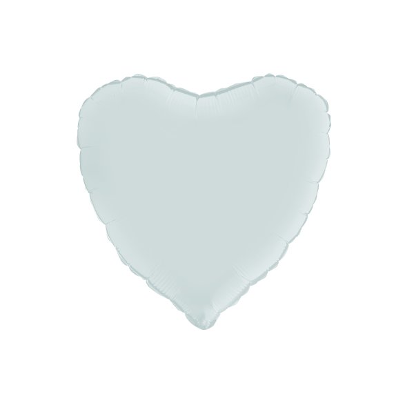 Folienballon - Herz - Satin-Pastellblau - 46 cm Folienballon - Herz - Satin-Pastellblau - 46 cm