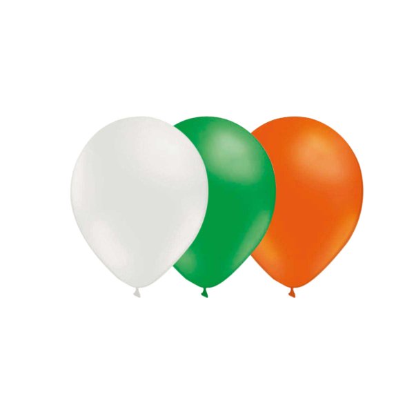 Luftballons - Mix - Weiß/Grün/Orange - 15er-Packung Luftballons - Mix - Weiß/Grün/Orange - 15er-Packung