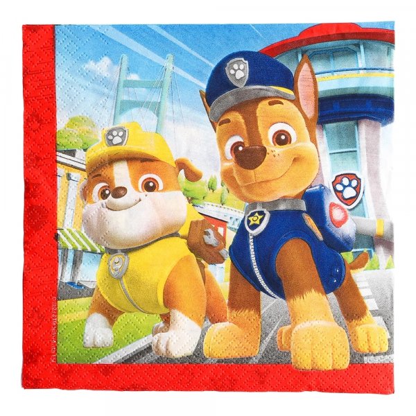 Servietten - Paw Patrol - Rettungshelden - 33 x 33 cm - 20 Stück Servietten - Paw Patrol - Rettungshelden - 33 x 33 cm - 20 Stück