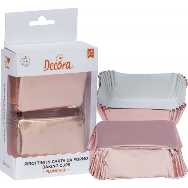 Mini-Muffinformen - Roségold - Quadratisch - 20er-Packung Mini-Muffinformen - Roségold - Quadratisch - 20er-Packung