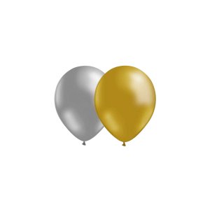 Luftballons - Mix - Silber/Gold - 10er-Packung Luftballons - Mix - Silber/Gold - 10er-Packung