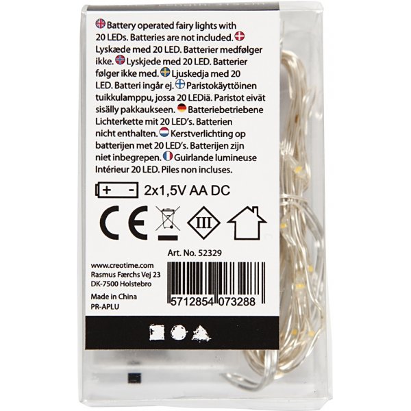 LED-Lichterkette - Silber - L: 3,15 m