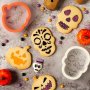 Ausstechform mit Schablone - Kürbis und Totenkopf - Halloween Ausstechform mit Schablone - Kürbis und Totenkopf - Halloween