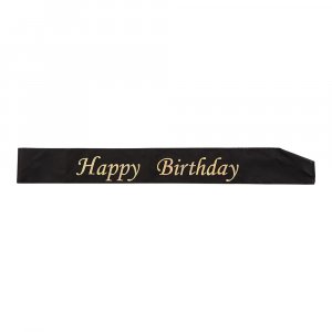 Schleife - Alles Gute zum Geburtstag - Schwarz/Gold