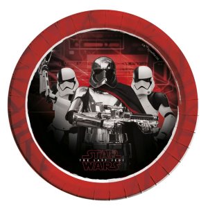 Pappteller - Star Wars Episode 8 - 23 cm - 8er-Pack