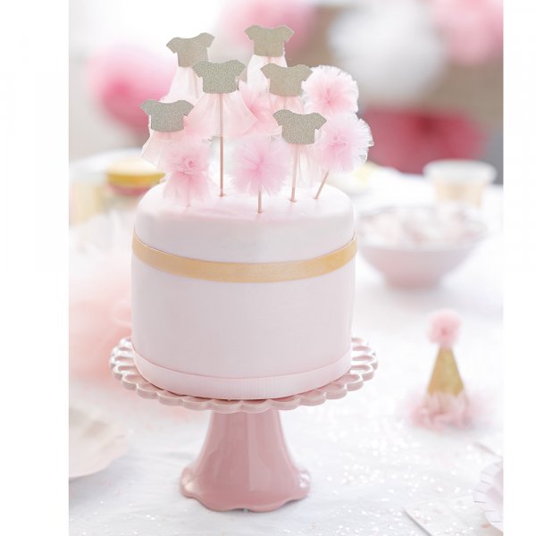 Kuchendekorationen - We Love Pink - 12er-Pack Kuchendekorationen - We Love Pink - 12er-Pack