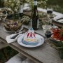 Partyhte - Krabben - Hellblau/Rot - 4er-Pack