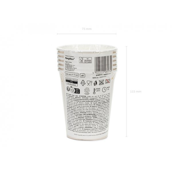 Pappbecher - Beige - 220 ml Pappbecher - Beige - 220 ml