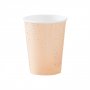 Pappbecher - Pfirsich & Gold - 8er-Pack