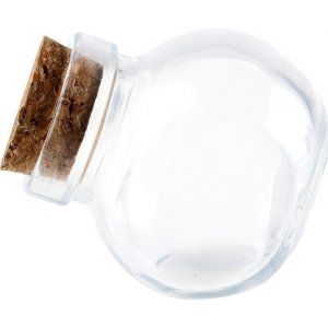 Mini-Glasflasche mit Korken