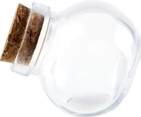 Mini-Glasflasche mit Korken