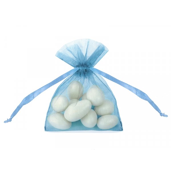Organzabeutel - Hellblau - 10er-Pack