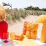 Tischläufer aus Stoff - Orange - 90 cm x 3 m Tischläufer aus Stoff - Orange - 90 cm x 3 m