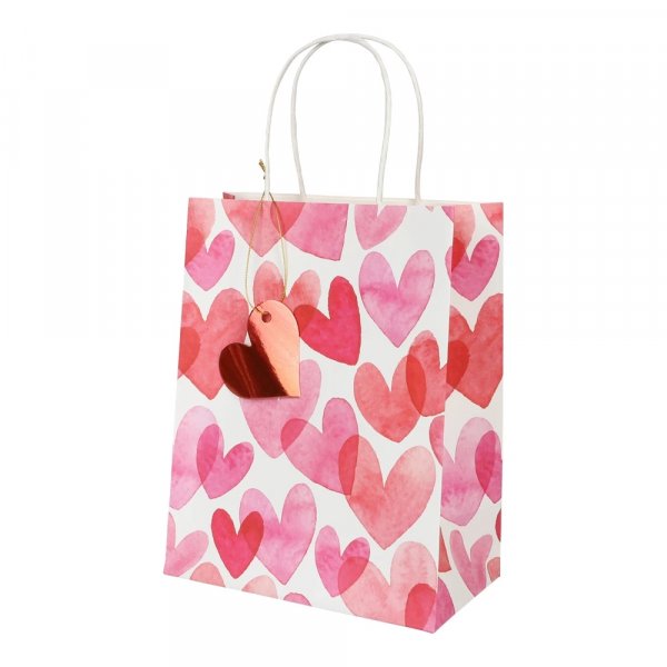 Geschenktüte - Valentinstag - Rosa/Rot Geschenktüte - Valentinstag - Rosa/Rot