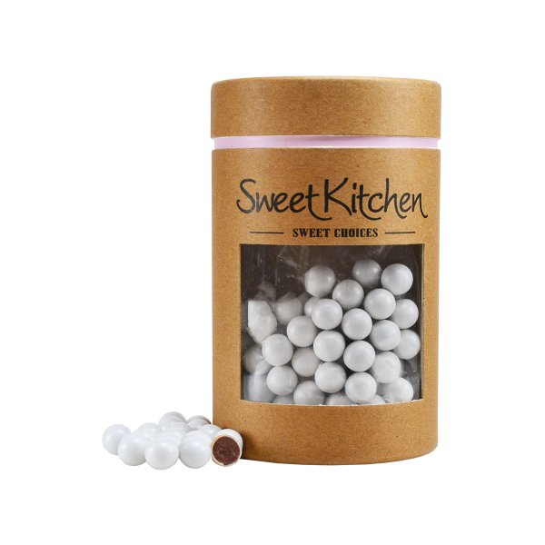 Schokoladenkugeln - Weiß - Durchmesser ca. 1 cm - SweetKitchen - 70 g Schokoladenkugeln - Weiß - Durchmesser ca. 1 cm - SweetKitchen - 70 g