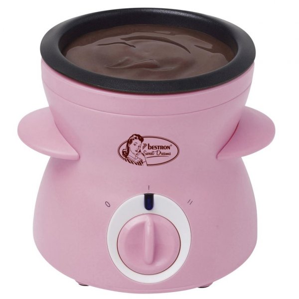 Schokoladenfondue-Set - Pink - Bestron Sweet Dreams - 0,3 Liter Schokoladenfondue-Set - Pink - Bestron Sweet Dreams - 0,3 Liter