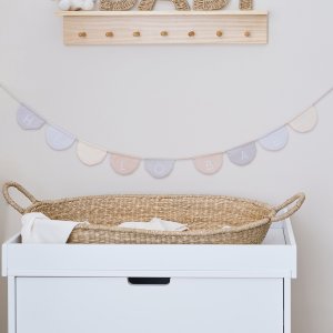 Wimpel - Stoff - Hallo Baby