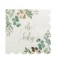 Servietten für die Babyparty - Oh Baby - Blattgrün und Gold - 16er-Packung Servietten für die Babyparty - Oh Baby - Blattgrün und Gold - 16er-Packung