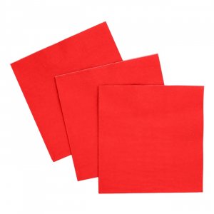 Kleine Servietten - Rot - 24 x 24 cm - 20er-Packung Kleine Servietten - Rot - 24 x 24 cm - 20er-Packung
