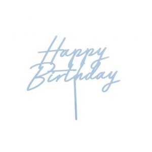 Tortenaufsatz - Alles Gute zum Geburtstag - Acryl - Hellblau Tortenaufsatz - Alles Gute zum Geburtstag - Acryl - Hellblau