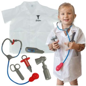 Arztkostüm mit Accessoires, 3-8 Jahre Arztkostüm mit Accessoires, 3-8 Jahre