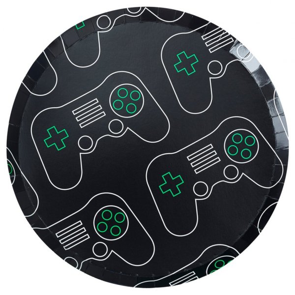 Pappteller - Game on - 8er-Pack Pappteller - Game on - 8er-Pack