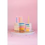 Kuchenkerzen - Twist - Pastellmischung - 6er-Pack