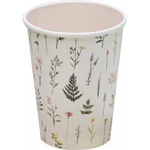 Pappbecher - Blumenmuster - 8er-Pack Pappbecher - Blumenmuster - 8er-Pack